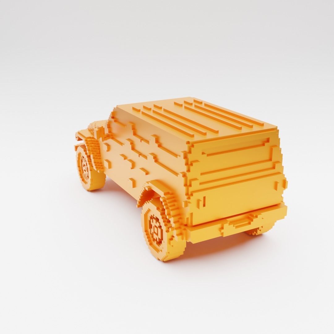 RETRO JEEP WRANGLER 3D print model_2