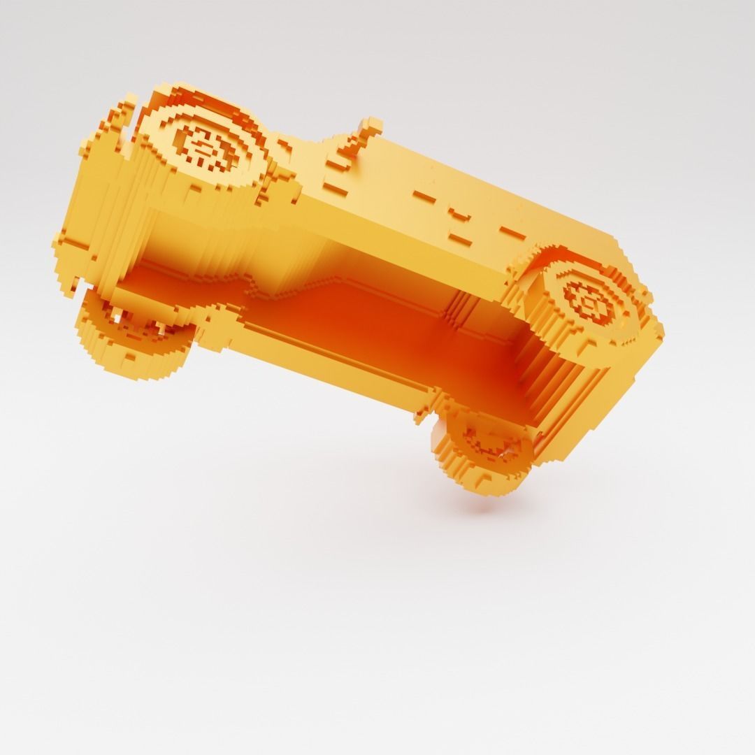 RETRO JEEP WRANGLER 3D print model_3