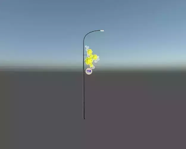 Traffic lamp apricot blossom