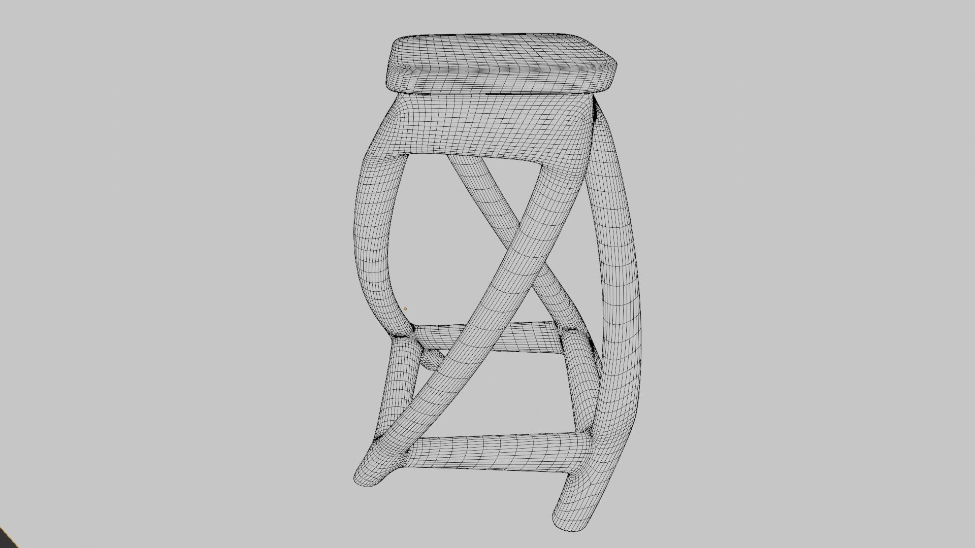 Solid Wood Coffee Table 3D model_5