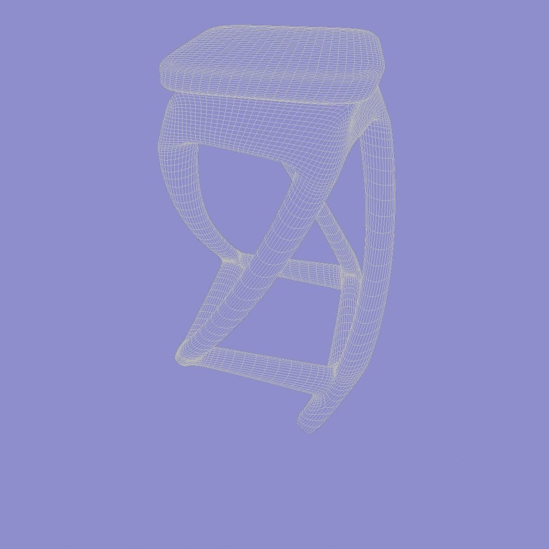 Solid Wood Coffee Table 3D model_11