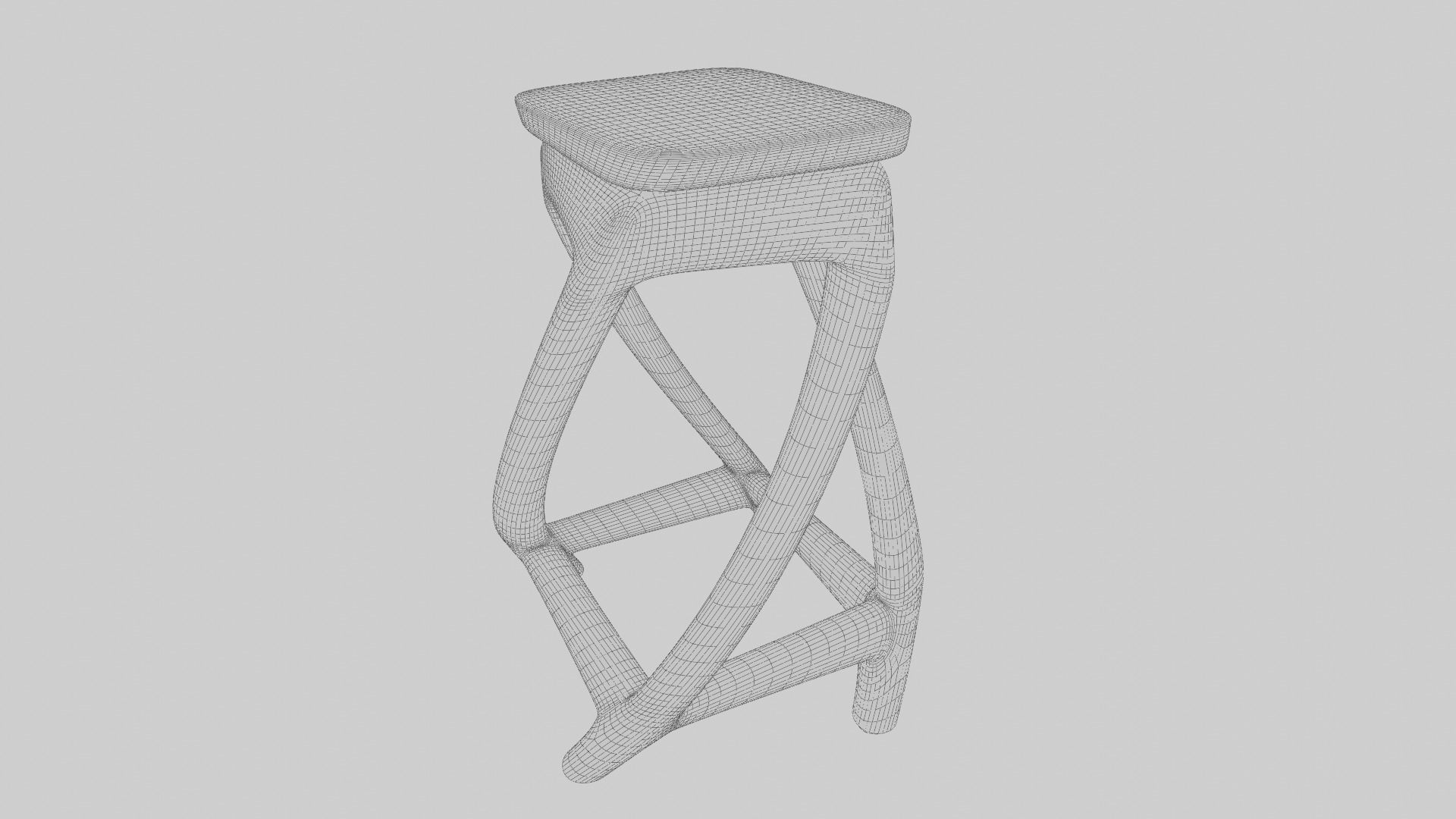 Solid Wood Coffee Table 3D model_9