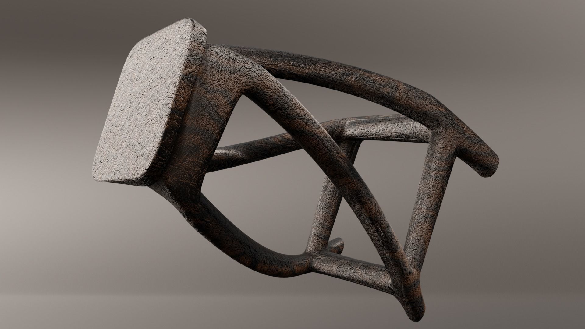 Solid Wood Coffee Table 3D model_3