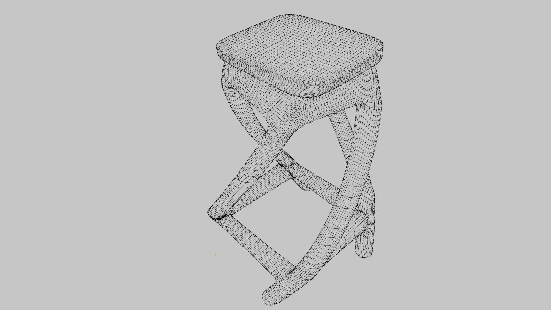 Solid Wood Coffee Table 3D model_6