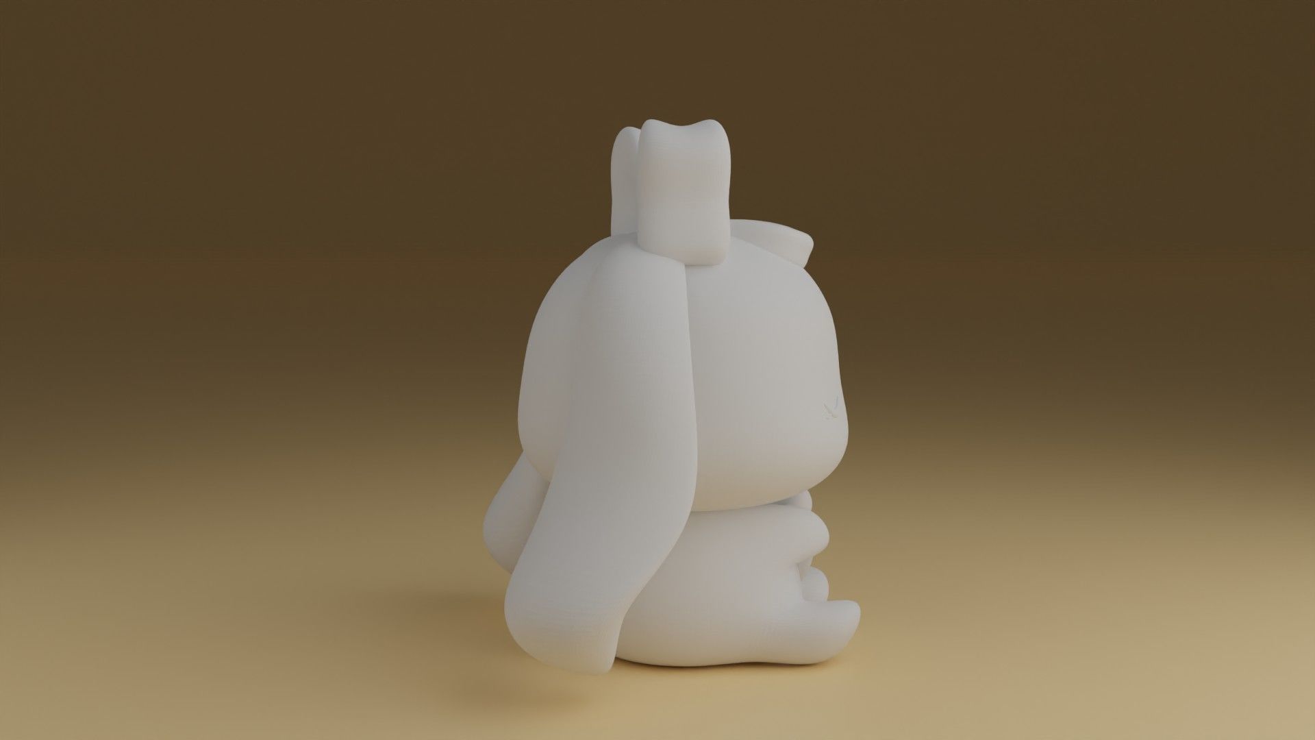 bunny 3D print model_3
