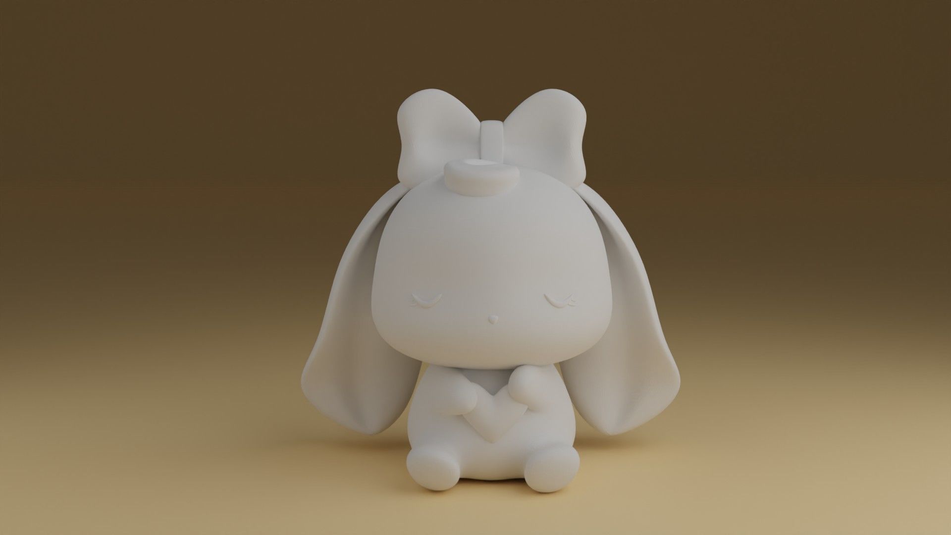 bunny 3D print model_1