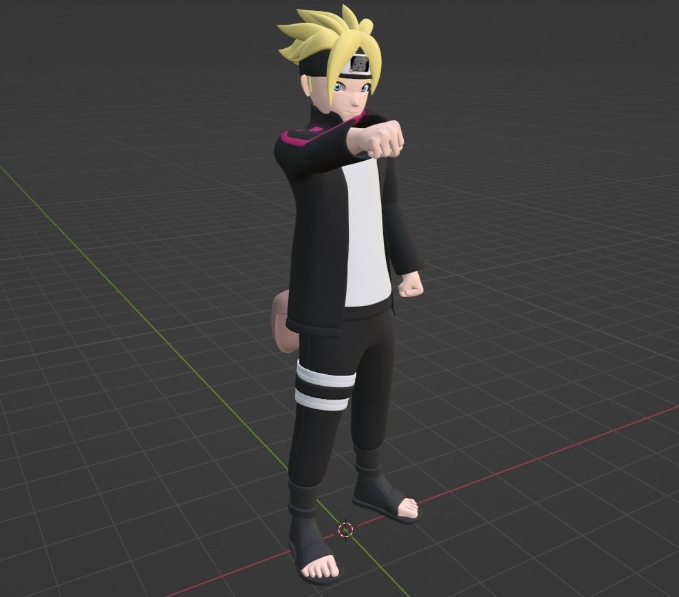 Boruto Uzumaki - Naruto Shippuden 3D model_4