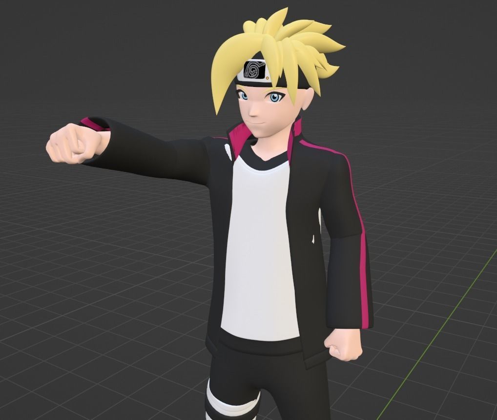 Boruto Uzumaki - Naruto Shippuden 3D model_6