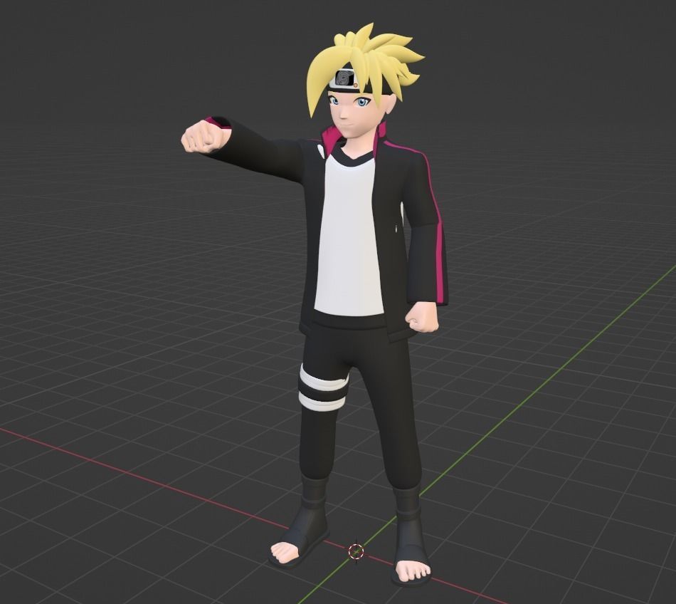 Boruto Uzumaki - Naruto Shippuden 3D model_3