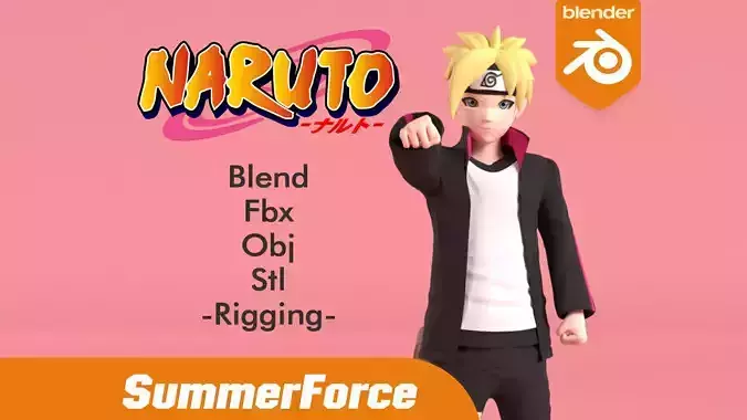 Boruto Uzumaki - Naruto Shippuden 3D model