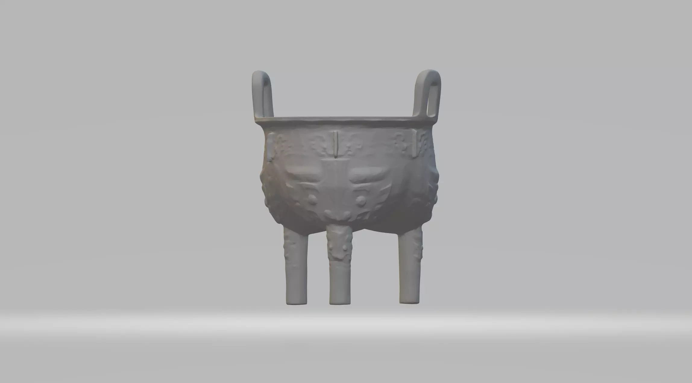 Chinese Ding Furnace Incense 3D print model_0