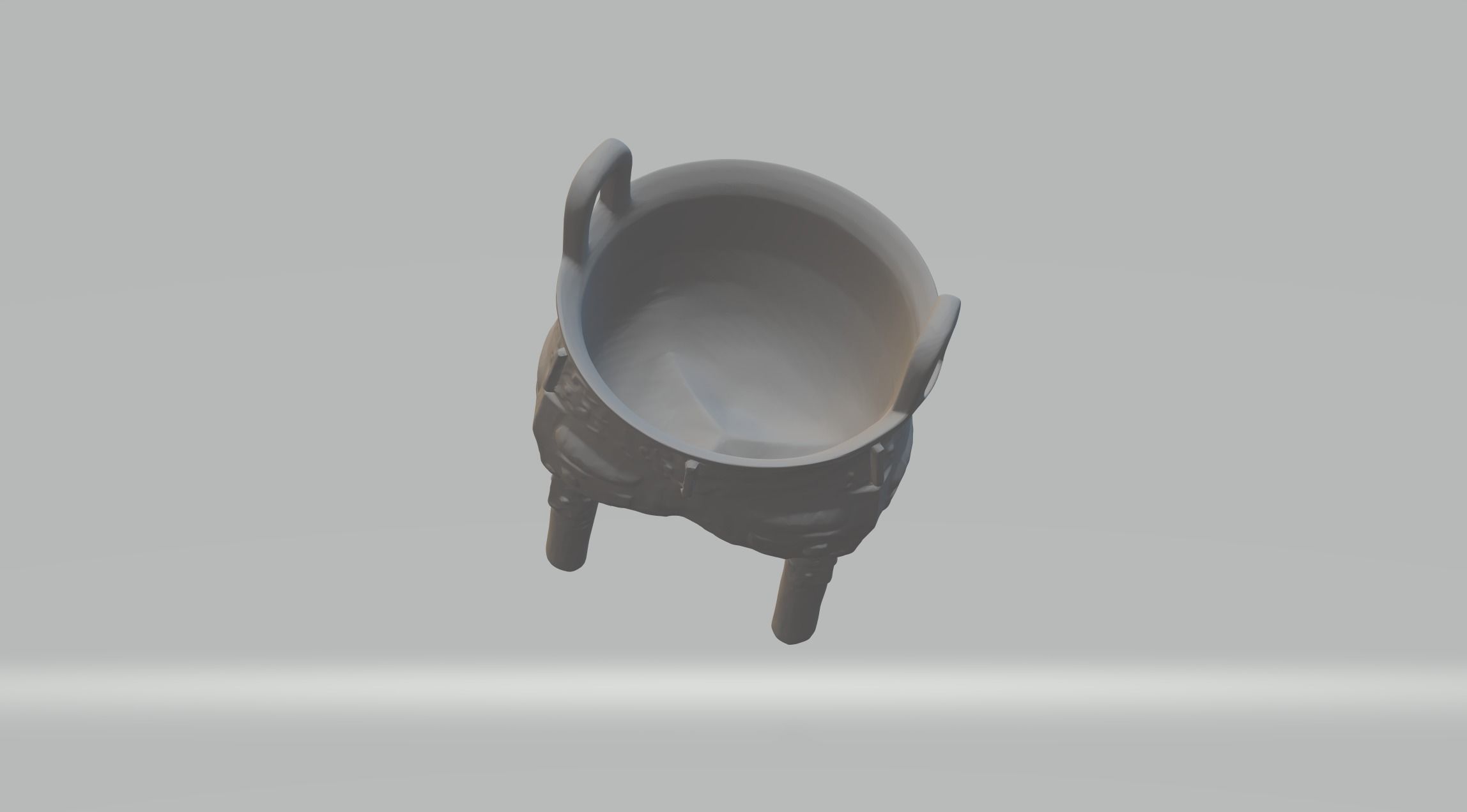 Chinese Ding Furnace Incense 3D print model_3