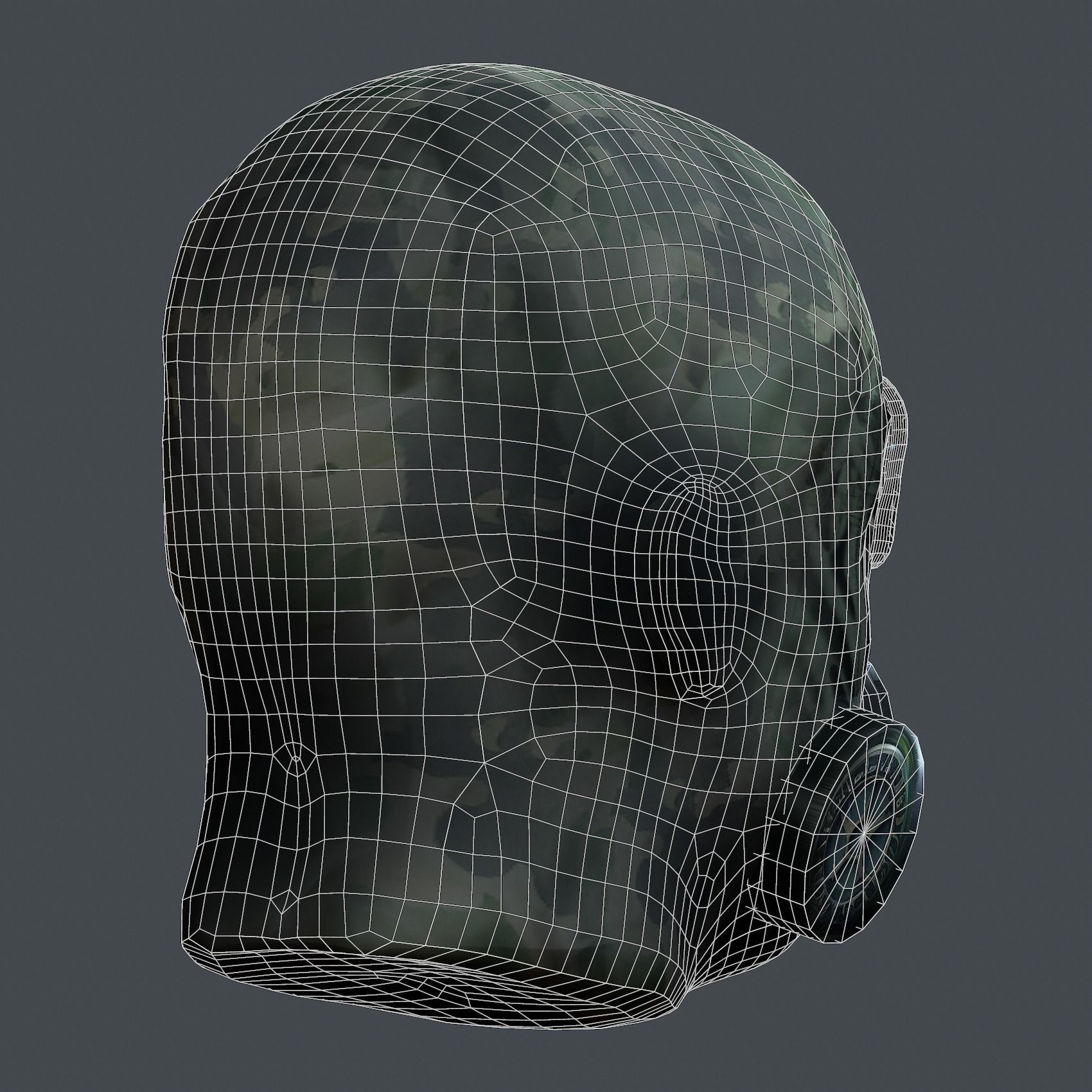 Helmet 3d model military combat Military Low-poly  Low-poly 3D model_7
