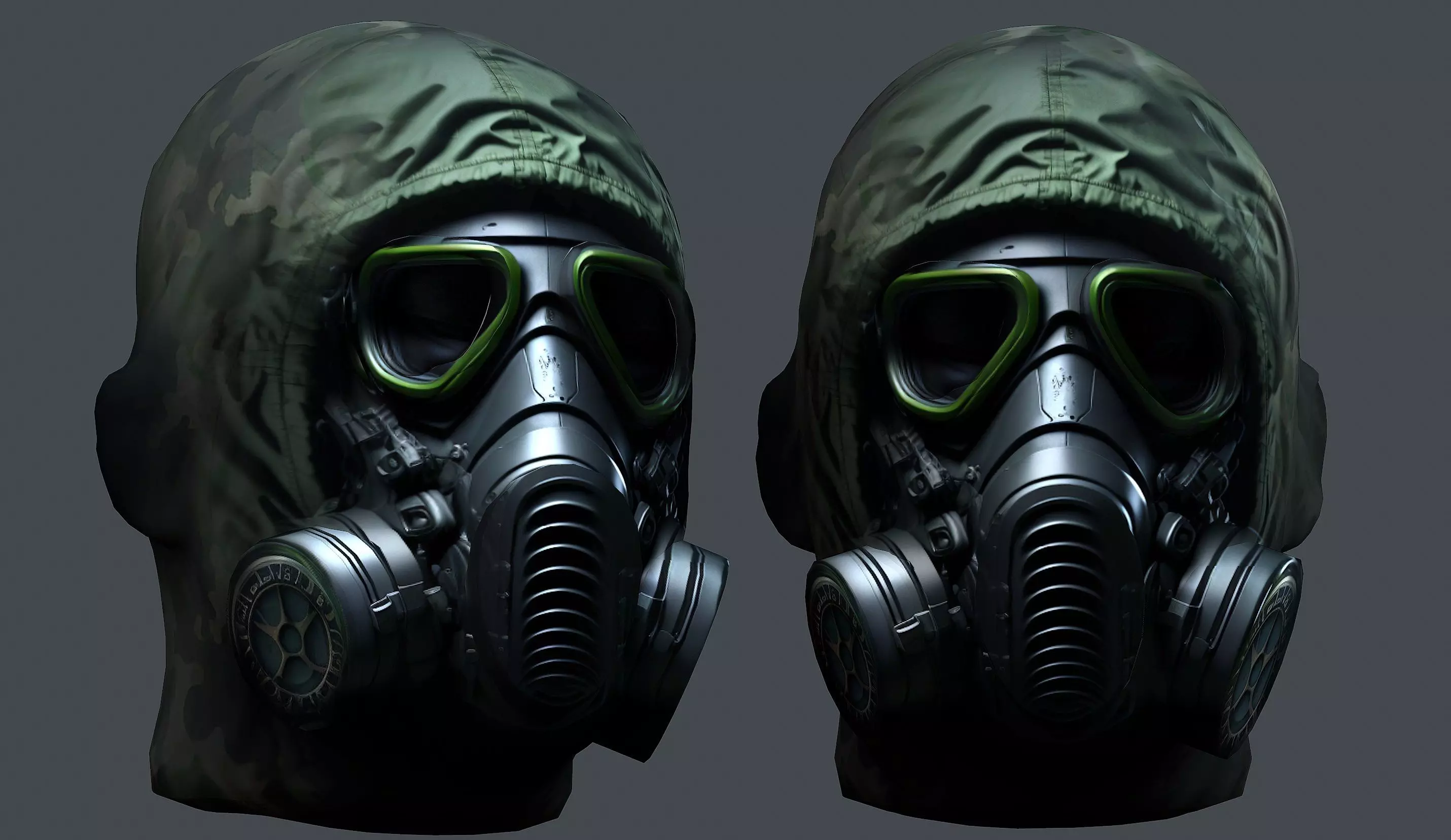 Helmet 3d model military combat Military Low-poly  Low-poly 3D model_0