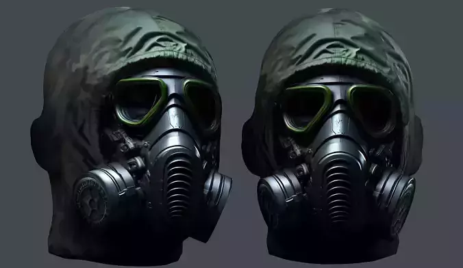 Helmet 3d model military combat Military Low-poly 