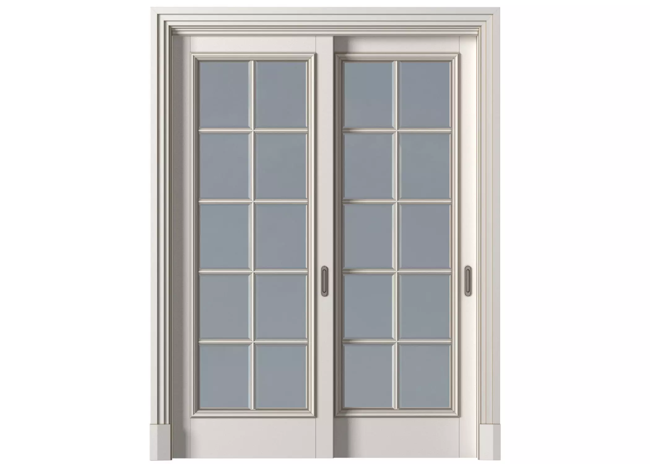 Interior sliding doors in classic style 3D model_0