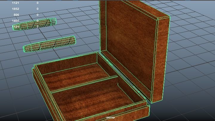 Cigar Set Low-poly 3D model_17