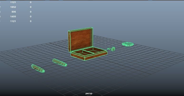 Cigar Set Low-poly 3D model_11