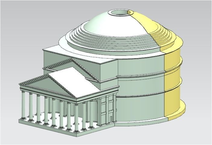 Pantheon 3D print model_1