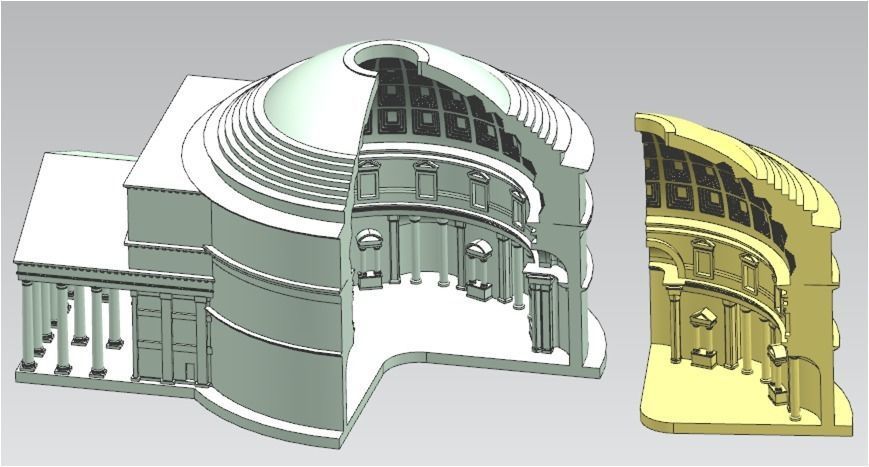 Pantheon 3D print model_2