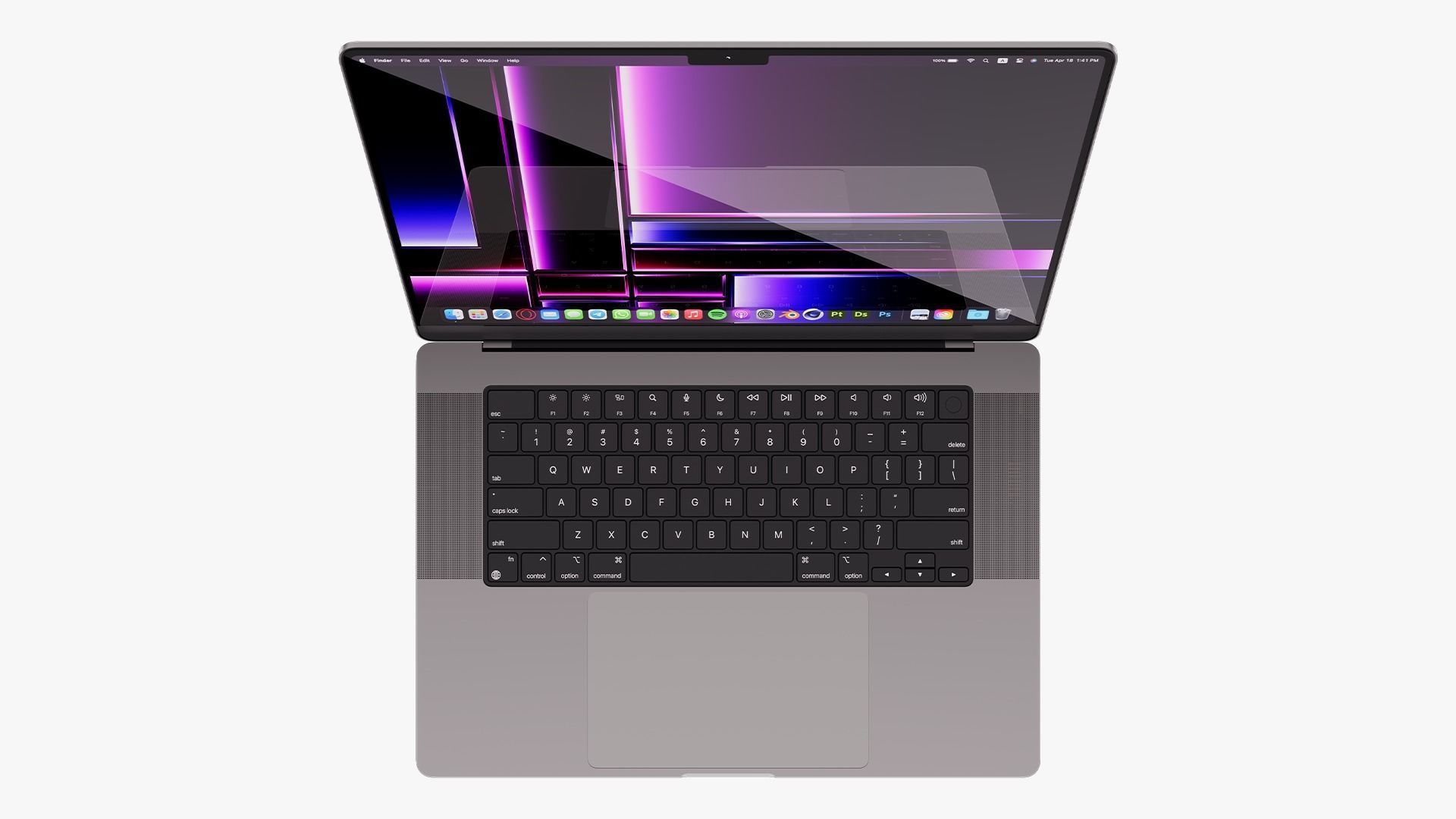 Apple MacBook Pro 16 Collection 2022 With Magic Mouse 3D model_14