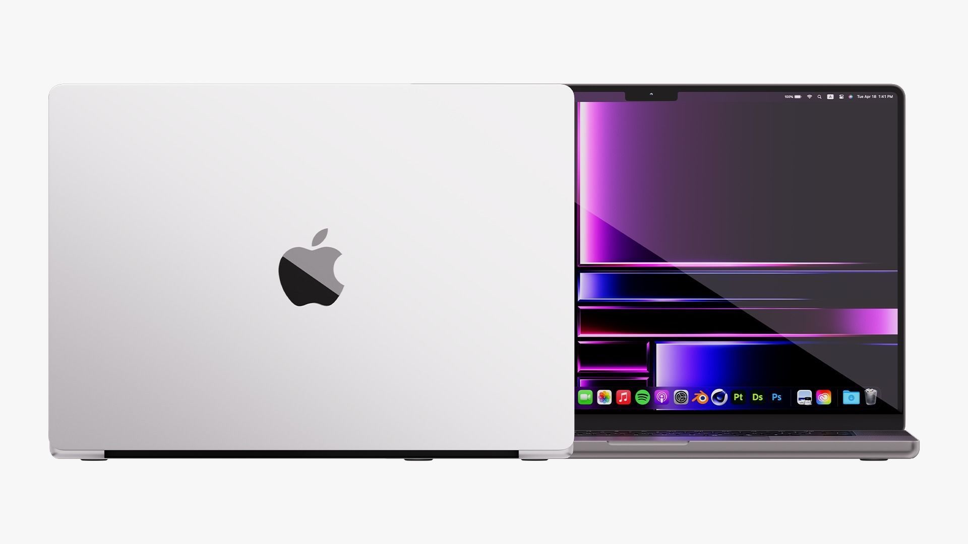 Apple MacBook Pro 16 Collection 2022 With Magic Mouse 3D model_7