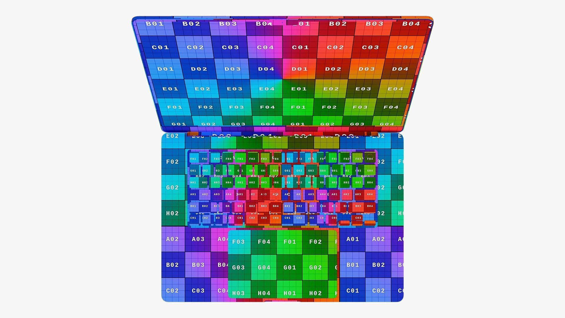 Apple MacBook Pro 16 Collection 2022 With Magic Mouse 3D model_28