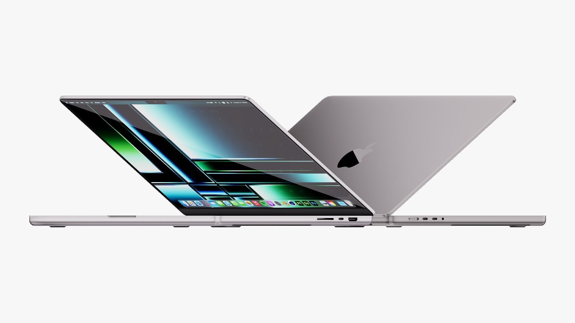 Apple MacBook Pro 16 Collection 2022 With Magic Mouse 3D model_1