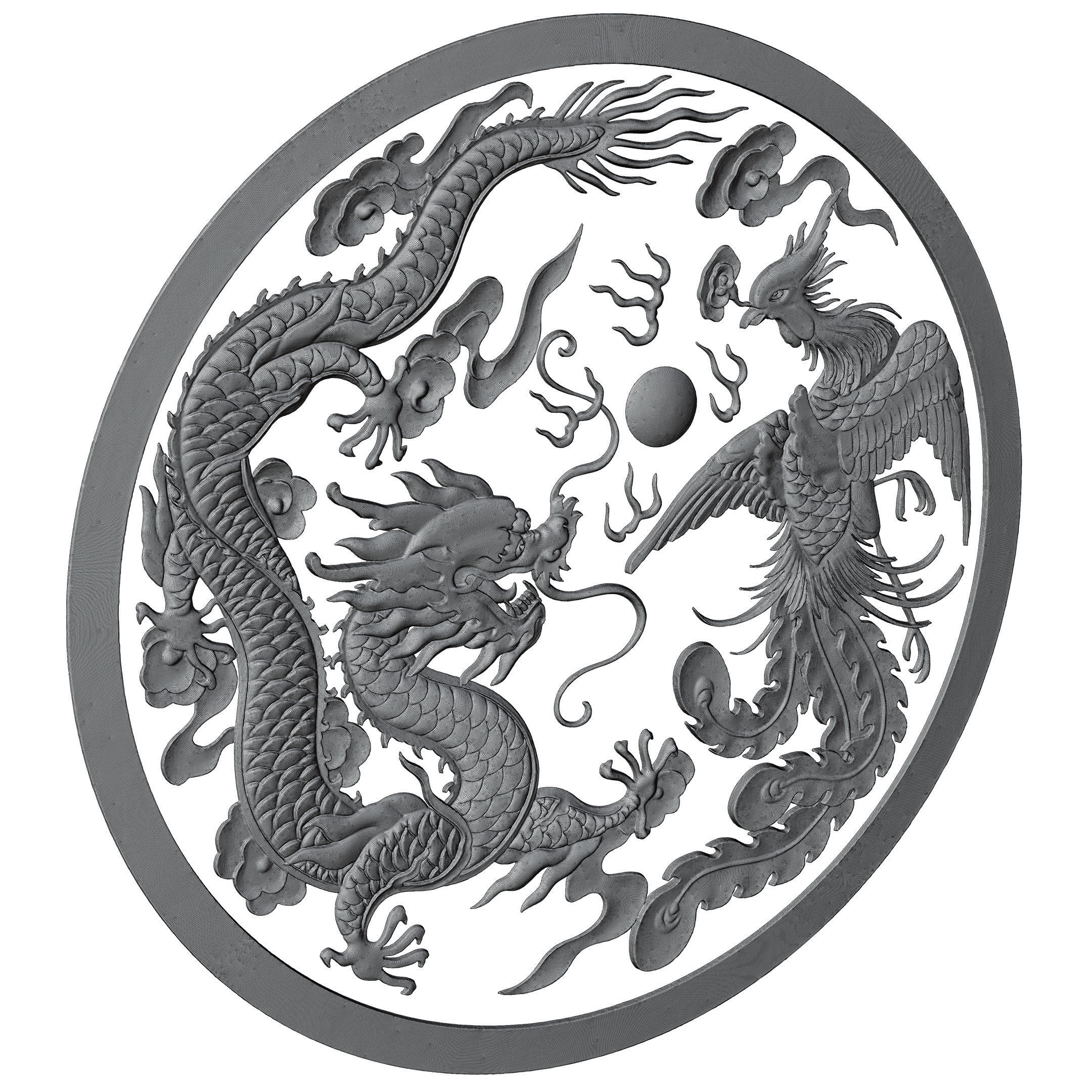 Dragon Ornament Vol 03-2 3D model_8