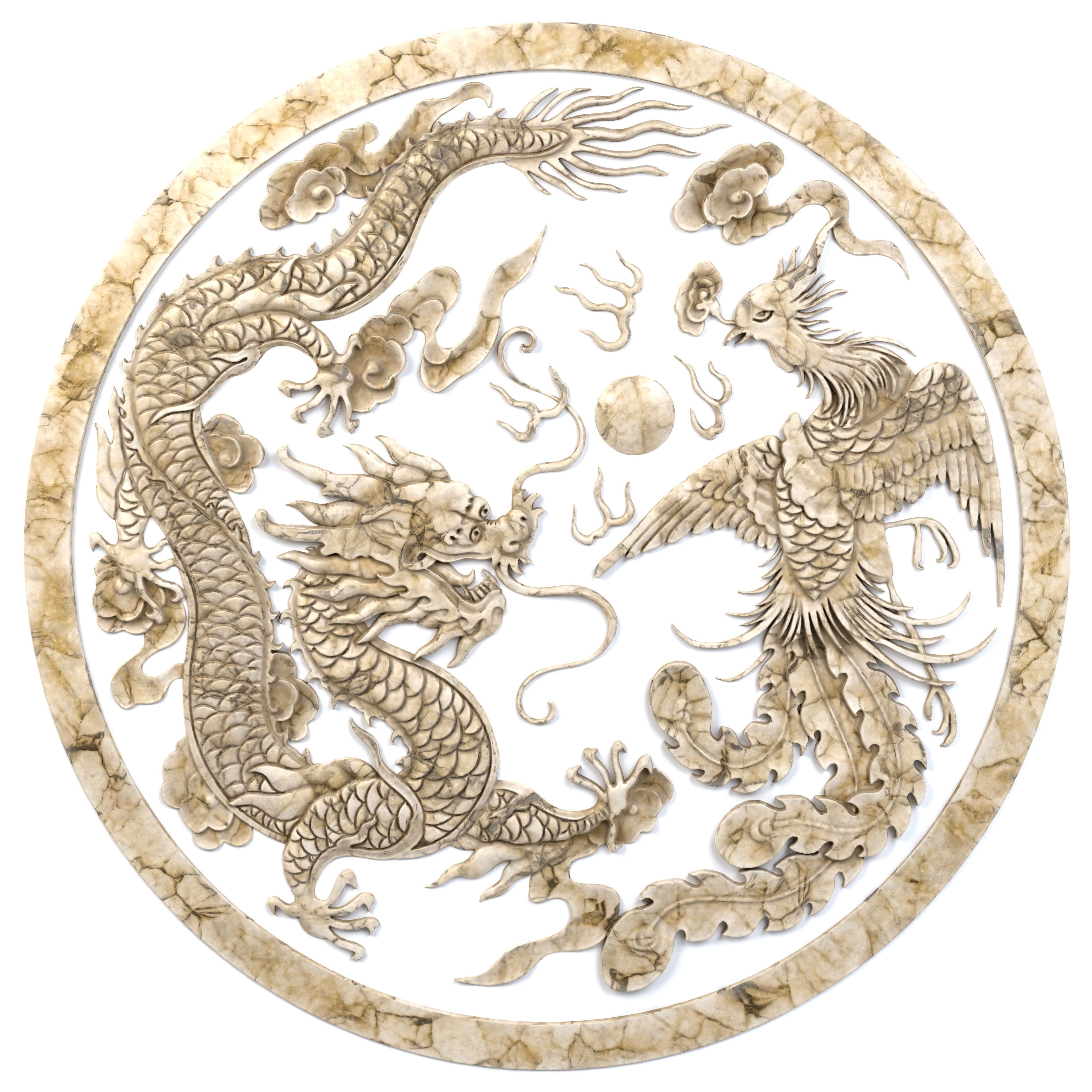 Dragon Ornament Vol 03-2 3D model_1
