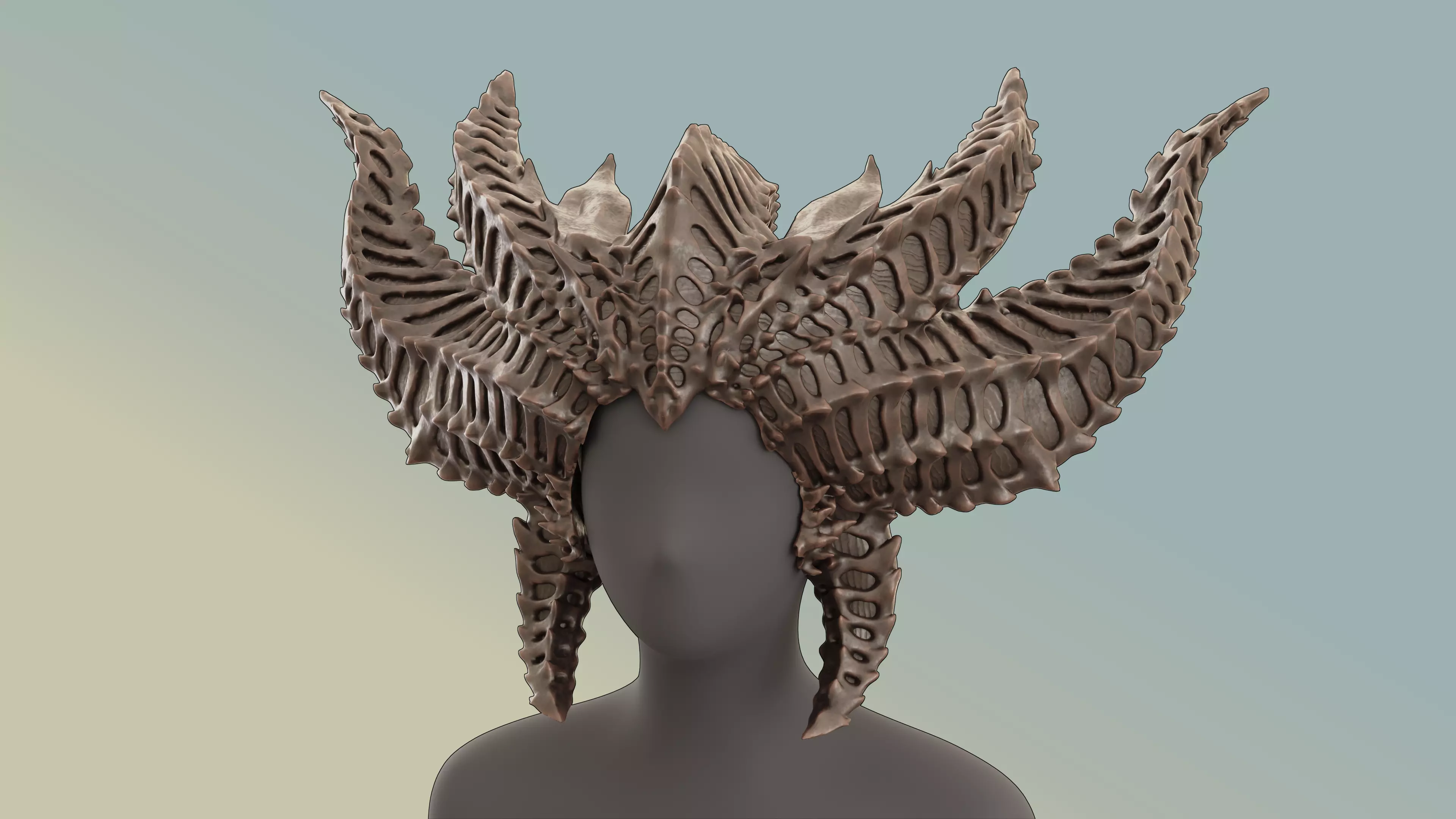 Diablo 4 Lilith Horns final trailer cosplay for cosplay 3D print model