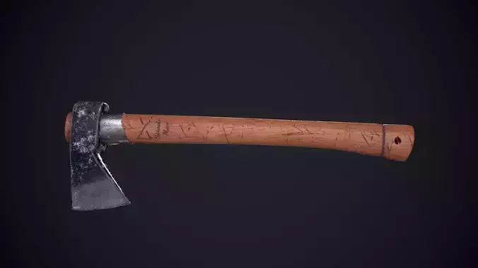 Axe Weapon Free low-poly 3D model