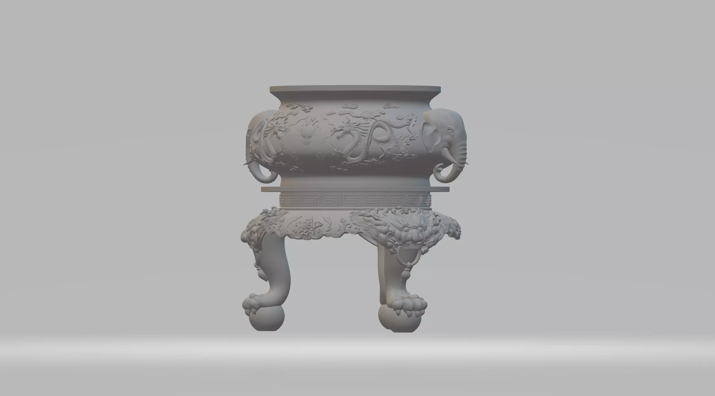 Chinese Ding Furnace Incense 3D print model_0