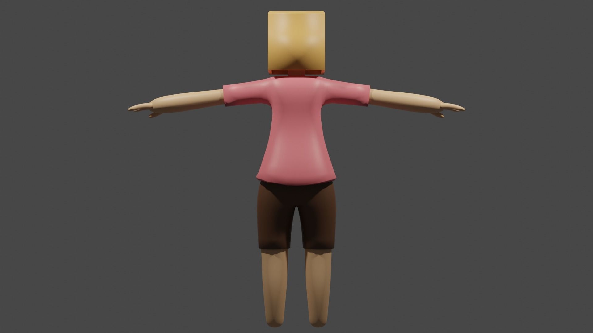 shy boy 3D model_4