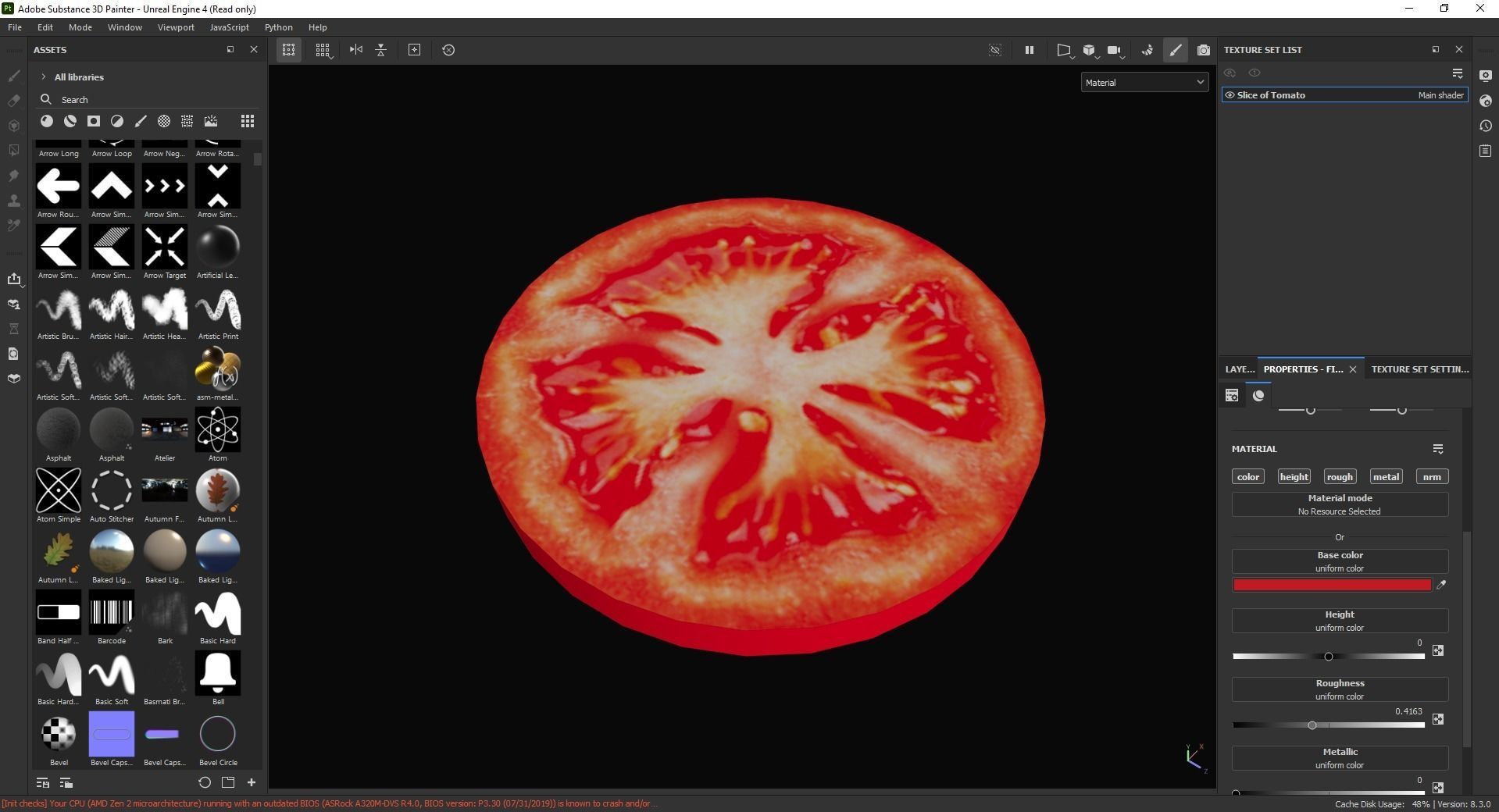 Slice of Tomato 3D Model Low-poly 3D model_6