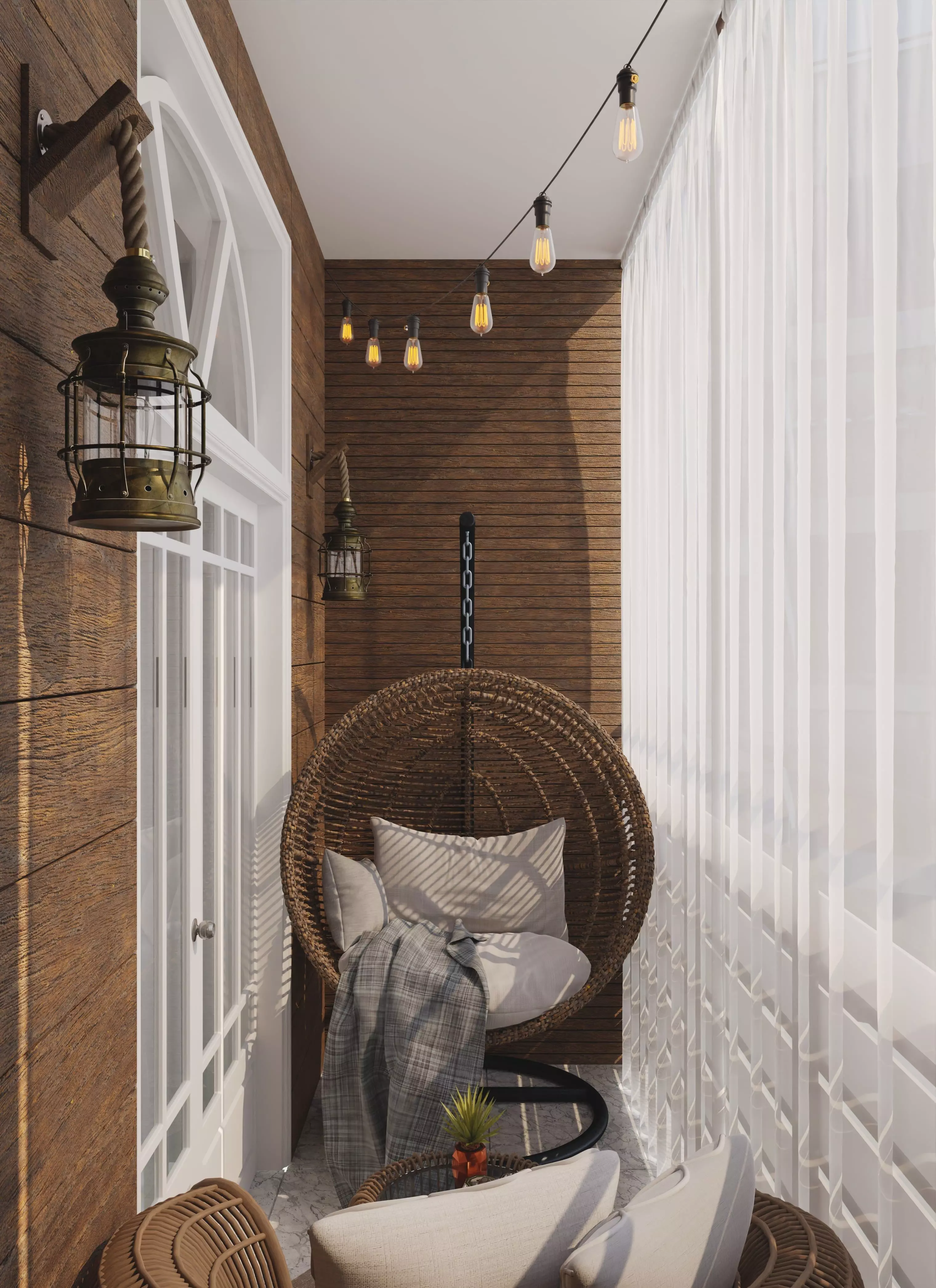 Balcony 3D model_0