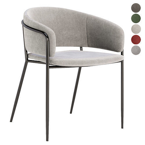 Runnie dinning chair 3D model 5