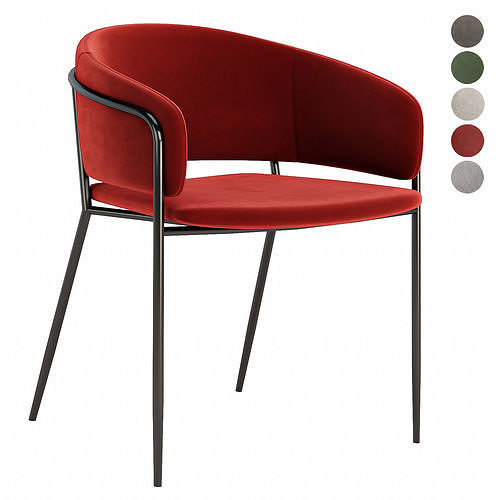 Runnie dinning chair 3D model 3