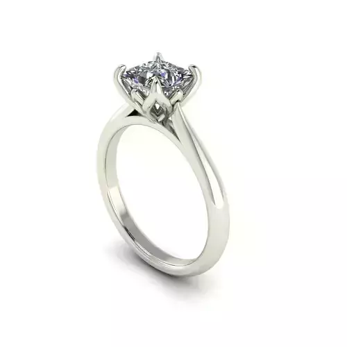 Nice Princess Diamond Square Ring