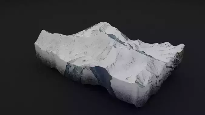 Distaghil Sar Low-poly 3D model