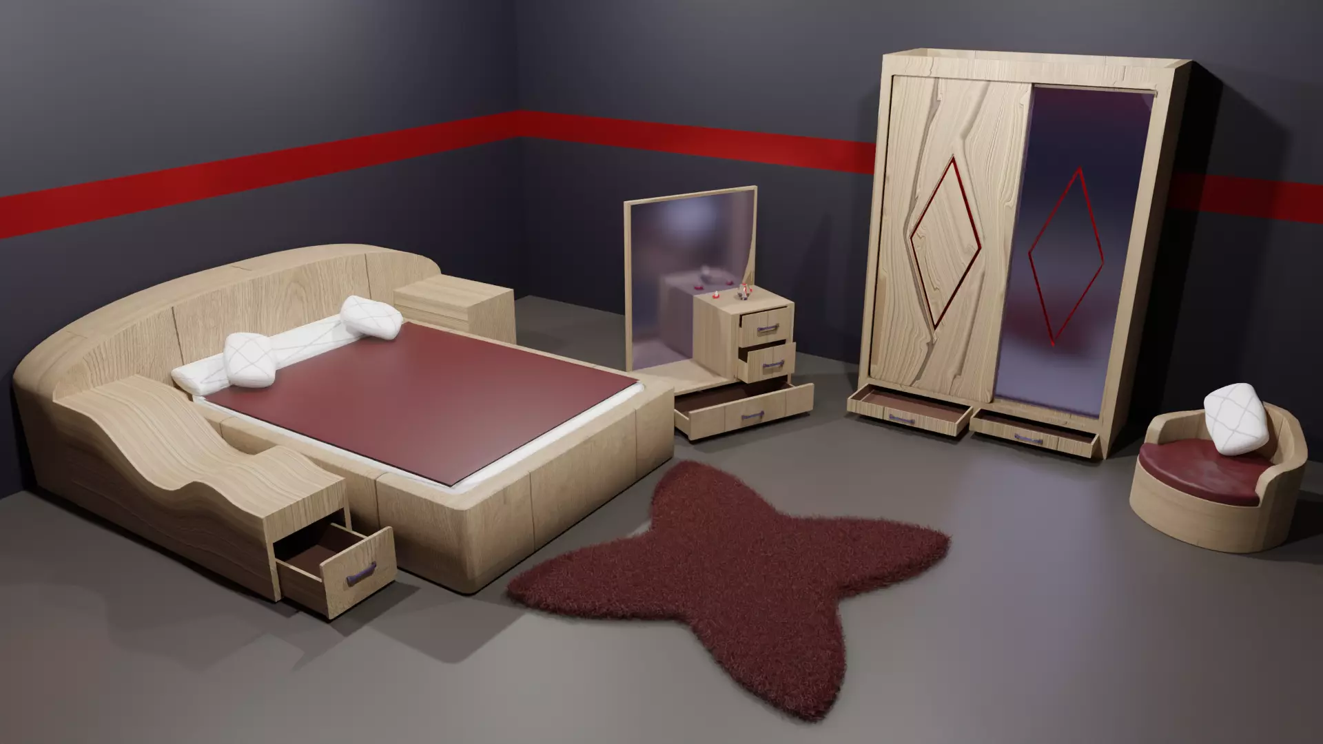 bedroom 3D model