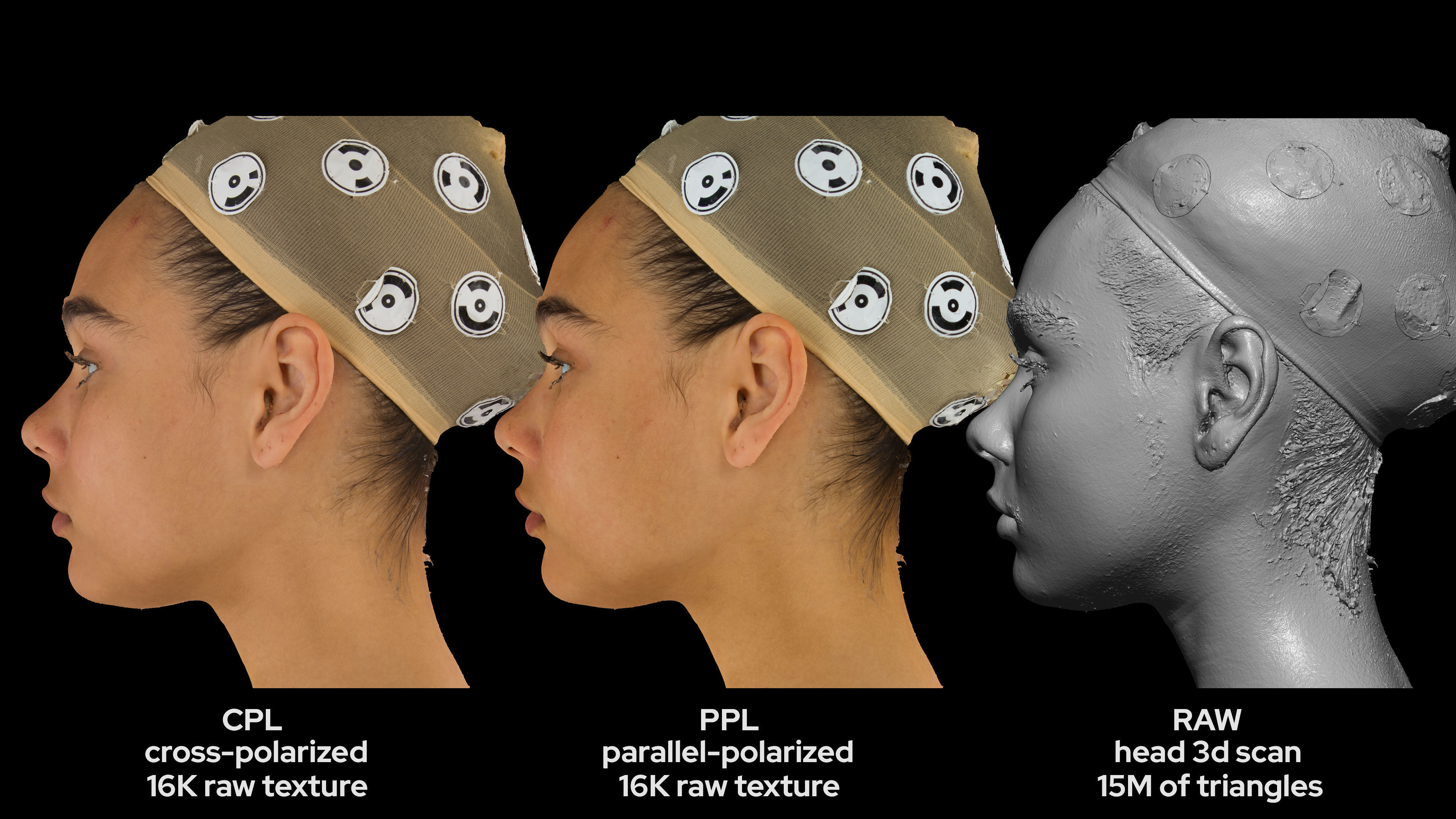 Hispanic Female 20s head scan 029 3D model_6