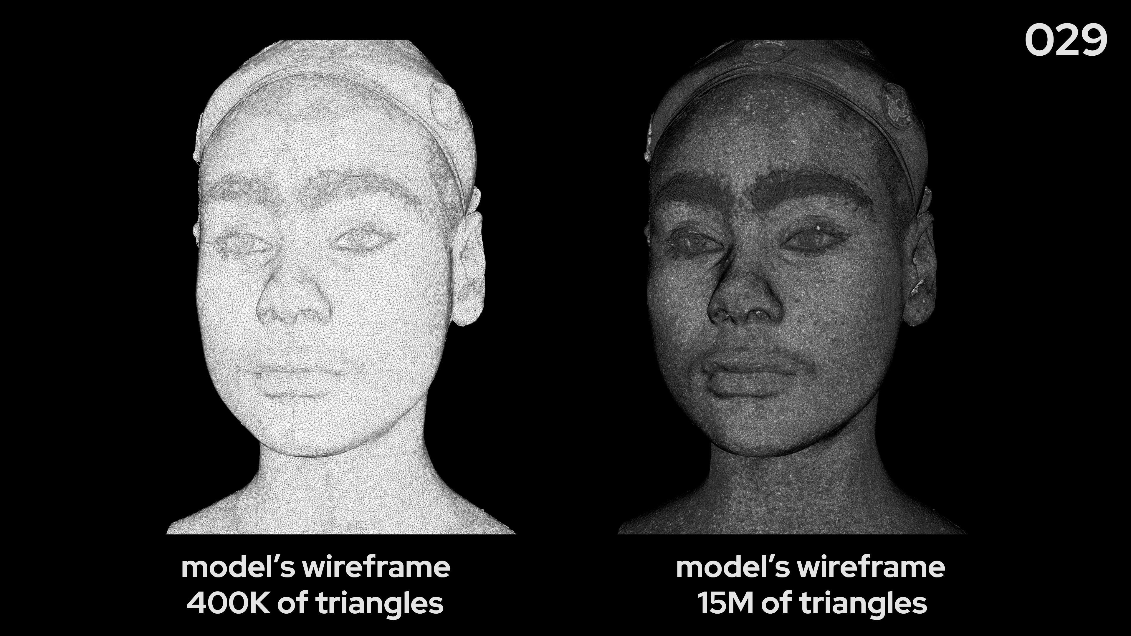 Hispanic Female 20s head scan 029 3D model_7