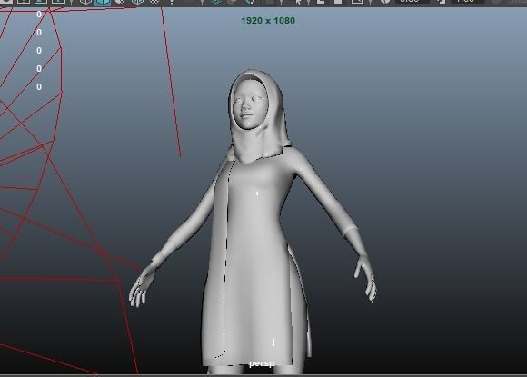 Professional Elegance The Uniformed Woman Low-poly 3D model_22