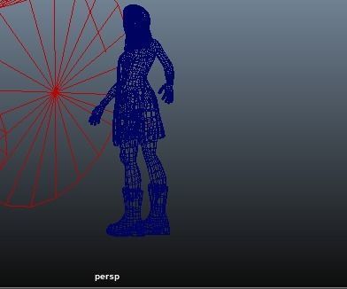 Professional Elegance The Uniformed Woman Low-poly 3D model_14