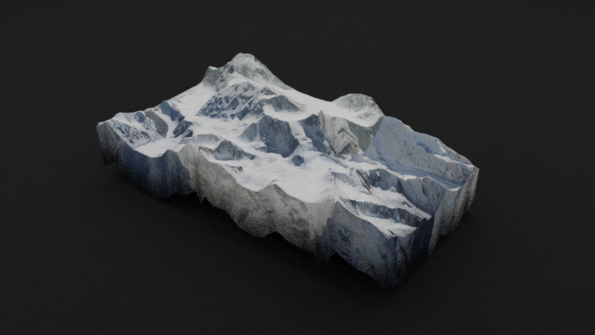 Gasherbrum III Low-poly 3D model_4