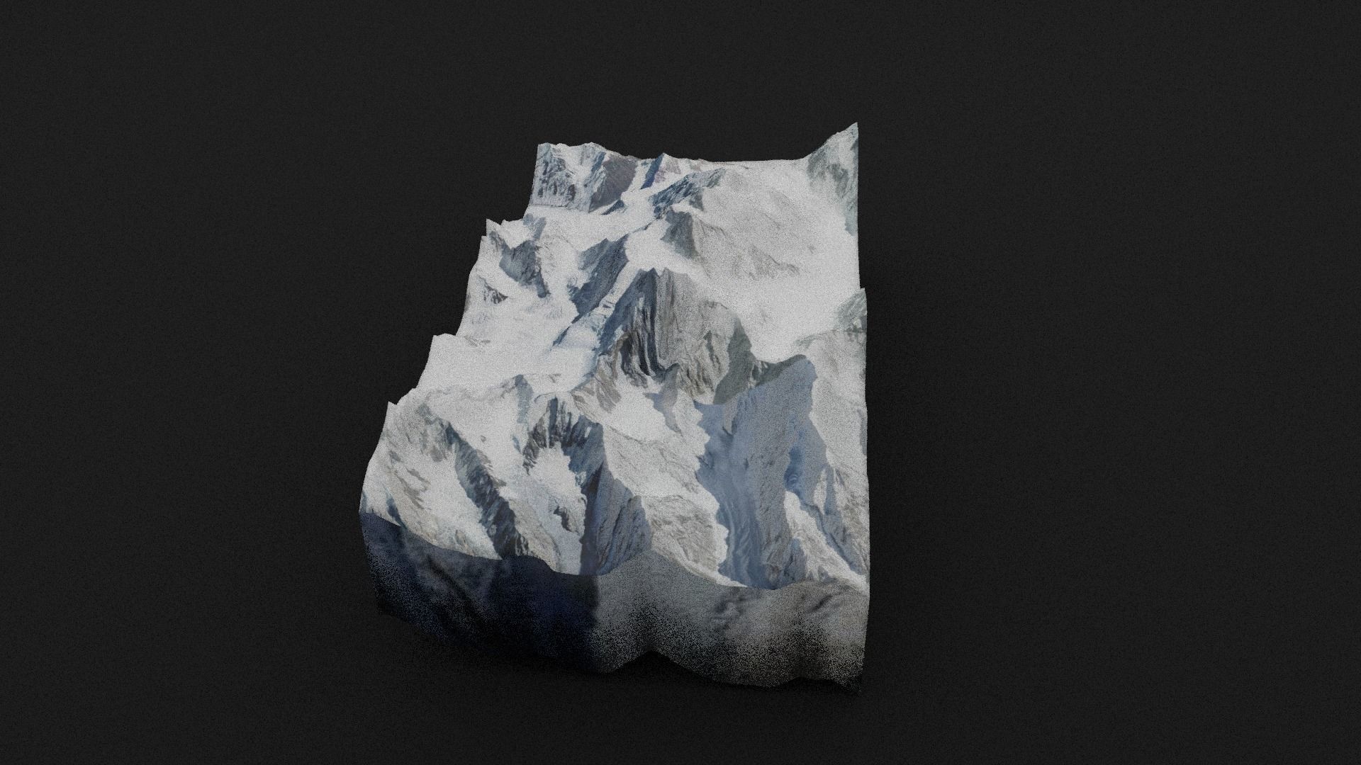Gasherbrum III Low-poly 3D model_3