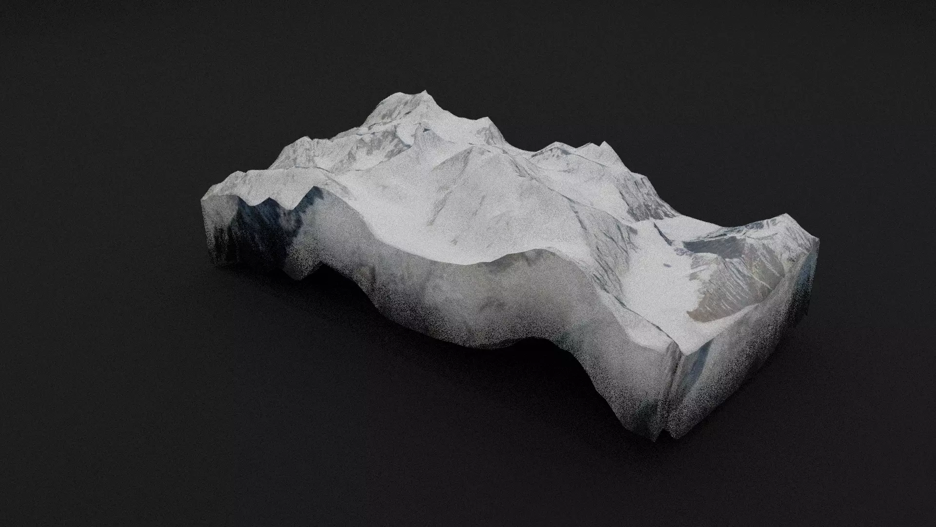 Gasherbrum III Low-poly 3D model_0