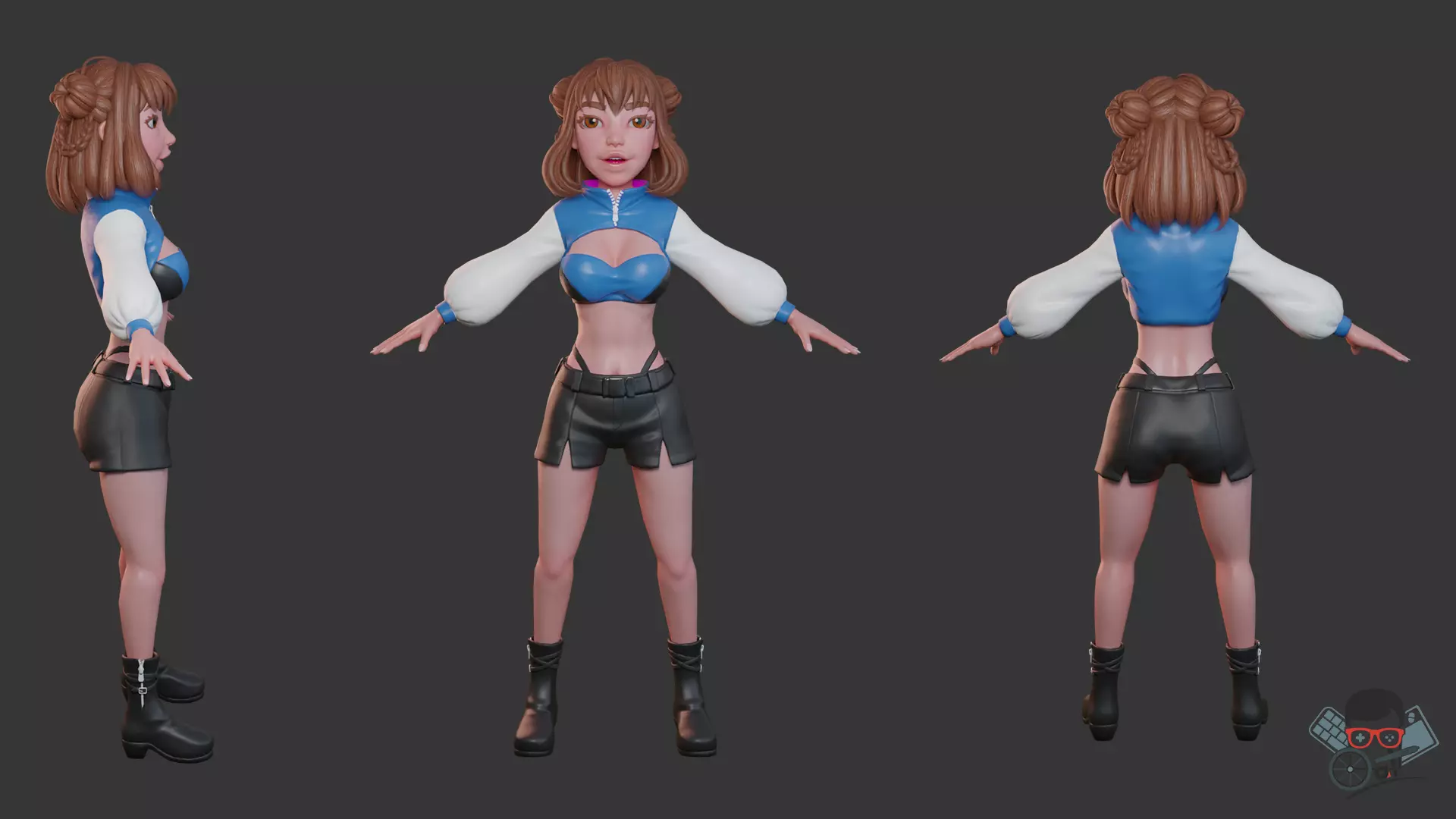 3d character 14 3D model_0