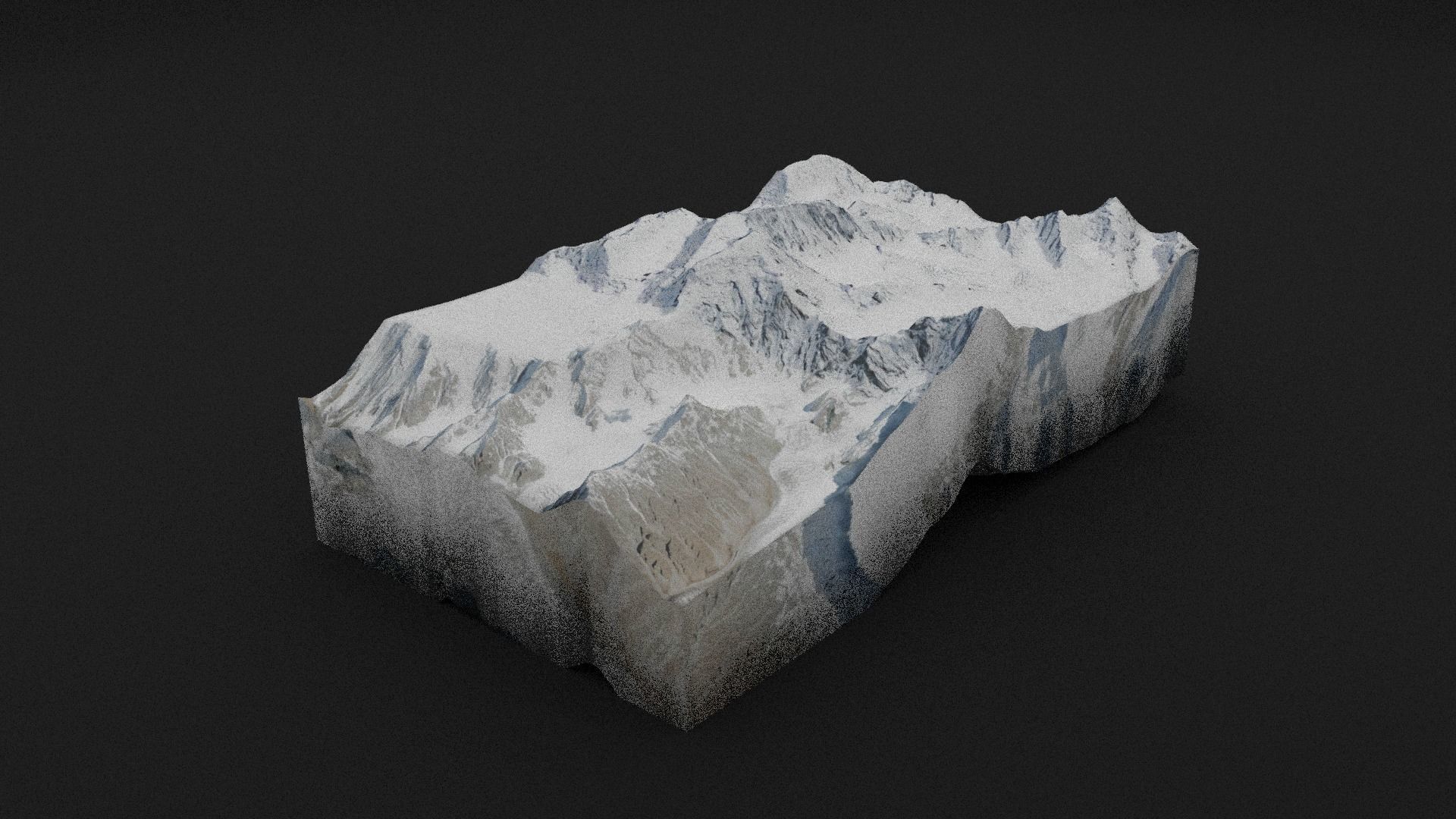 Ghent Kangri Low-poly 3D model_2